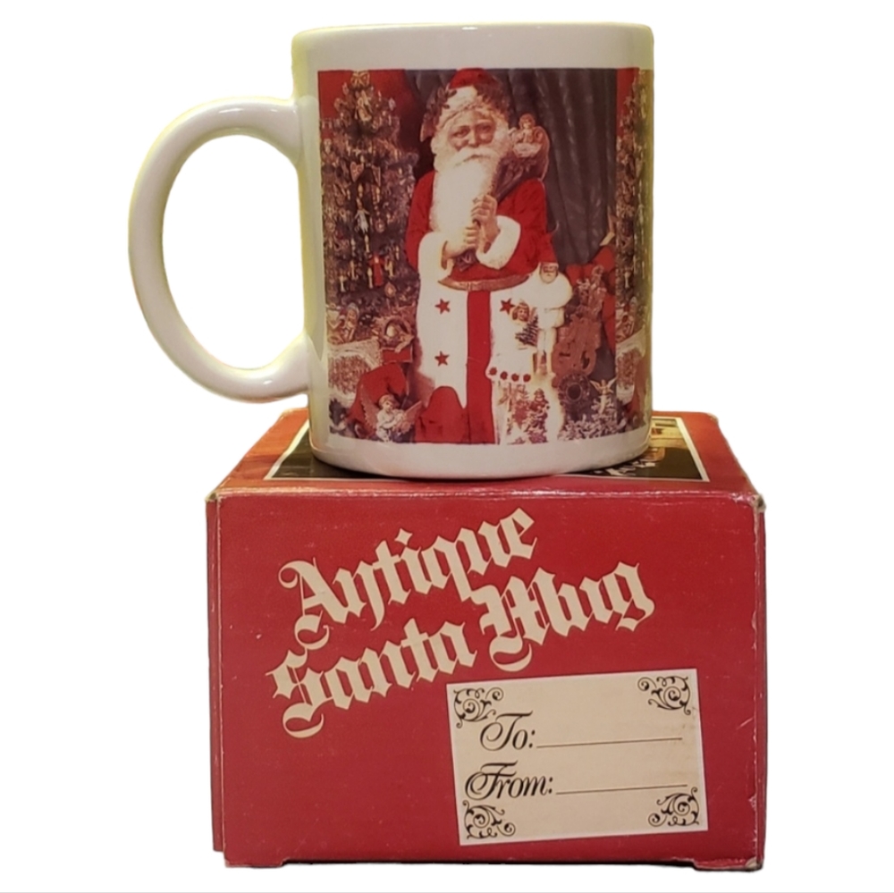 Vintage Antique Santa 🎅 Mug With Box